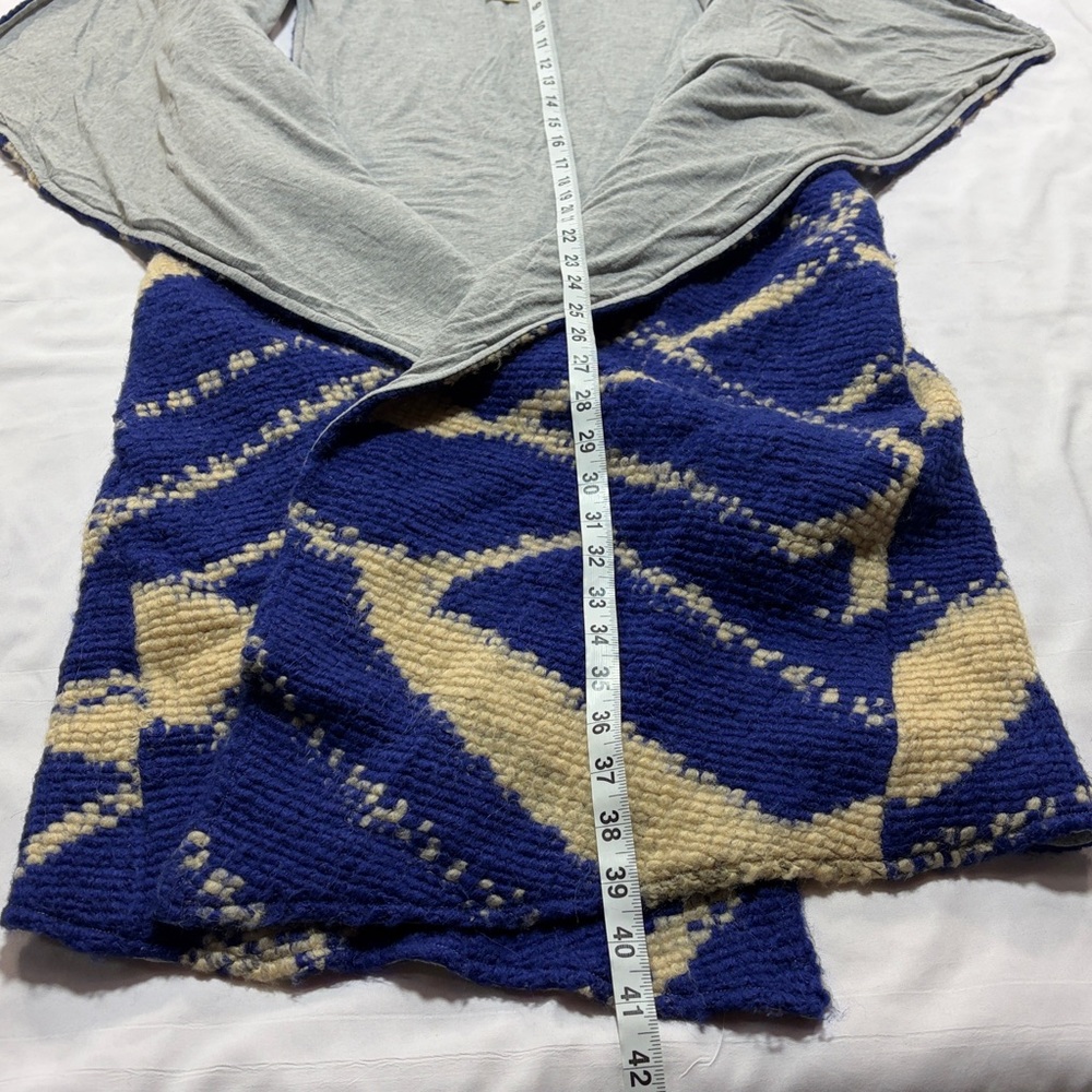 Tabitha Anthroplogy wrap vest wooo blend with jersey lining size small - Picture 11 of 12